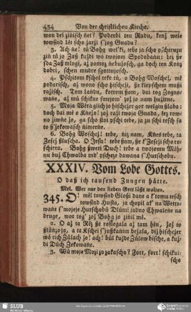 XXXIV. Vom Lobe Gottes
