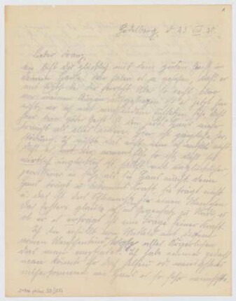Brief von Helene Ehrenberg an Franz Rosenzweig