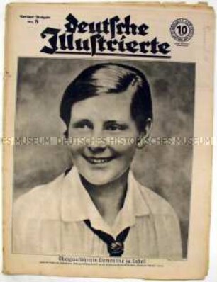 Wochenzeitschrift "Deutsche Illustrierte" u.a. zur Eröffnung der internationalen Automobilausstellung 1938