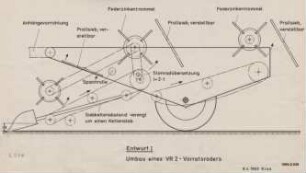 Entwurf I: Umbau eines VR 2 - Vorratsroders