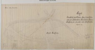 Brücke A (neu), Siegburg: Projekt betreffend Anschluss der RSE und der elektrischen Kleinbahn Bonn - Siegburg an die projektierte neue Siegbrücke in Siegburg.
