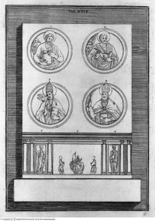 Sacrarum Vaticanae Basilicae cryptarum monumenta aereis tabulis incisa et ejusdem basilicae beneficiario commentariis illustrata. 1828 - 1840 (Band 1) - editio alteraTav. 29