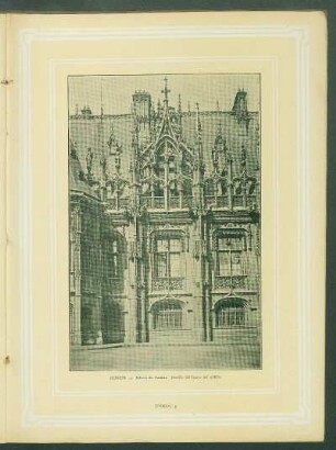 Rouén. - Palacio de Justicia. Detalle de frente del edificio.
