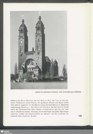 Kirche in Dresden-Strehlen. Von Schilling und Gräbner