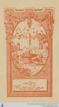 Exlibris (Aus: UB Freiburg, PO 4.2018/13).