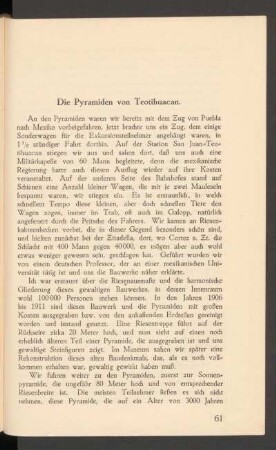 Die Pyramiden von Teotihuacan.