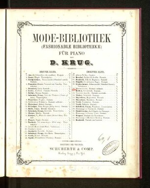 Bd. 1, No. 30: Mode-Bibliothek : für Piano