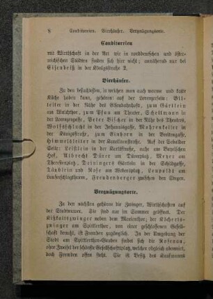 Vergnügungsorte.