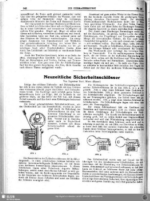 Neuzeitliche Sicherheitsschlösser
