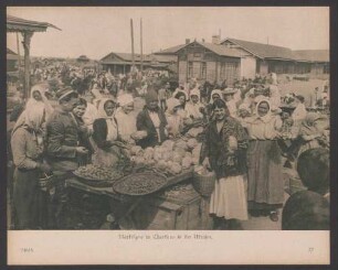 Marktszene in Charkow in der Ukraine.