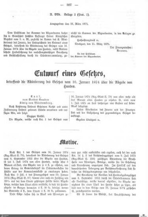 Berichte und Anträge der Finanzkommission zum Hauptfinanzetat 1875-1876