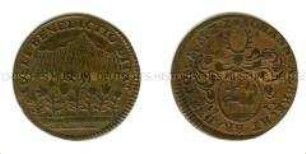 Deutschland, Braunschweig-Lüneburg, Münzmeisterpfennig (Rechenpfennig) von Johann Albrecht Brauns