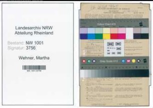Entnazifizierung Martha Wehner, geb. 17.12.1896 (Lehrerin)