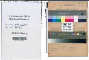 Entnazifizierung Georg Anders , geb. 08.09.1911 (Reichsbahninspektor)
