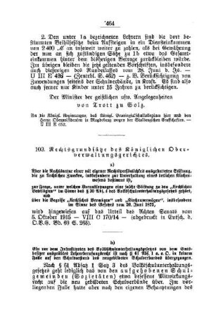 Rechtsgrundsätze des Königlichen Oberverwaltungsgerichtes : [F. Öffentliches Volksschulwesen]