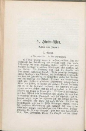 V. Hinter-Asien. (China und Japan.)