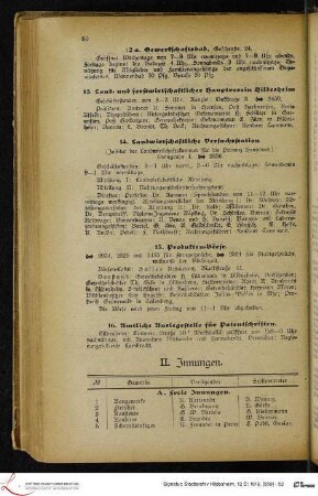 II. Innungen.