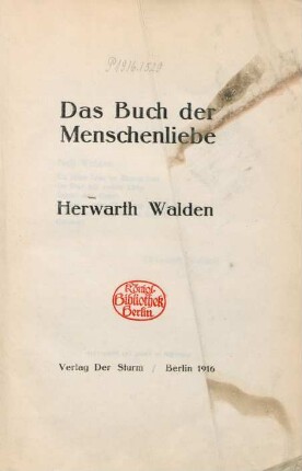 Das Buch der Menschenliebe
