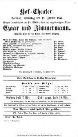 Czaar und Zimmermann