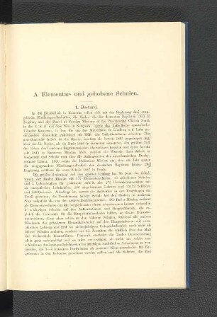 A. Elementar- und gehobene Schulen.