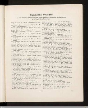 Alphabetisches Verzeichnis