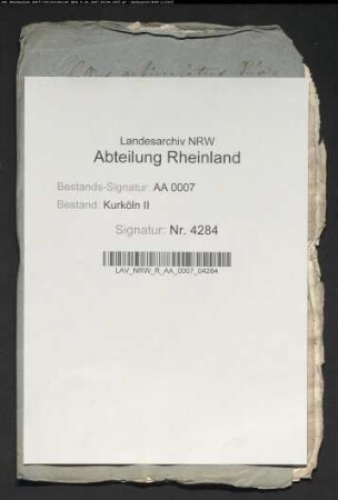 Beschwerden Kurkölns gegen Jülich wegen der Unterherrschaft Vogtsbell