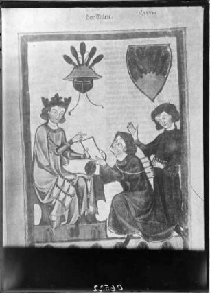 Heidelberg Manesse Handschrift Zeichnung Der Taler