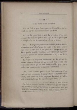 Titre VI. De la perte de la propriété