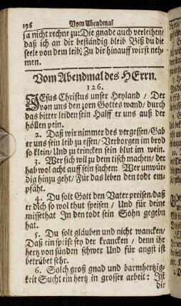 Vom Abendmahl des Herrn.
