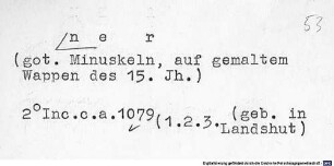 Sachkartei zur Einbandsammlung der Bayerischen Staatsbibliothek - BSB Cbm Cat. 263 a. [12], N-O - BSB Cbm Cat. 263 a(12