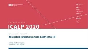 Descriptive complexity on non-Polish spaces II: Q/A Session C - Paper C4.F