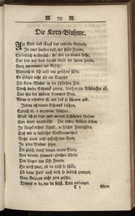 Die Korn-Bluhme. [-] Fragen.