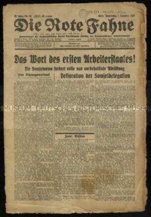 Sozialistische Zeitung. 10. Jahrgang 1927