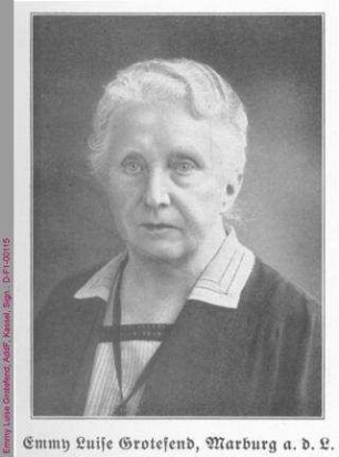 Porträt von Emmy Luise Grotefend