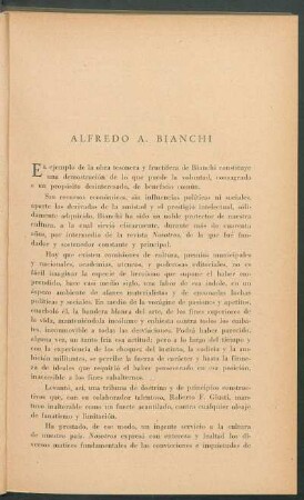 Alfredo A. Bianchi
