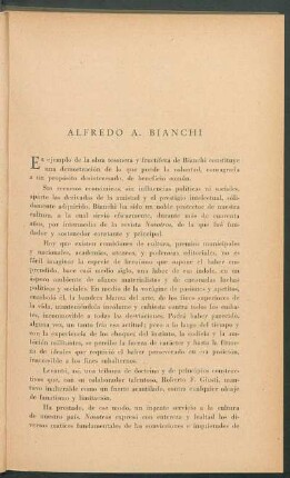 Alfredo A. Bianchi