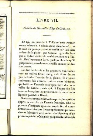 Livre VII. Bataille de Marsaille. Siége de Coni, etc.