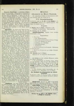 Lehrerverein der Diöcese Osnabrück : XVII. Generalversammlung
