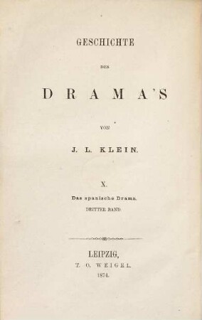 Geschichte des spanischen Drama's, 3