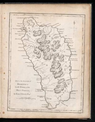 Map of the island of Dominica : for the History of the West Indies, by Bryan Edwards Esq.