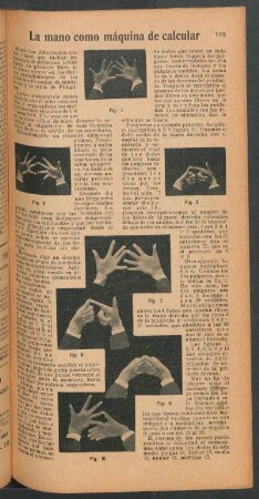 La mano como máquina de calcular