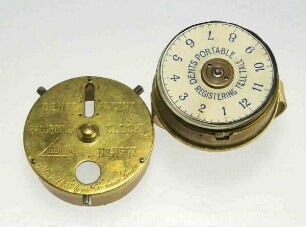 Papierscheibenwächteruhr, tragbar