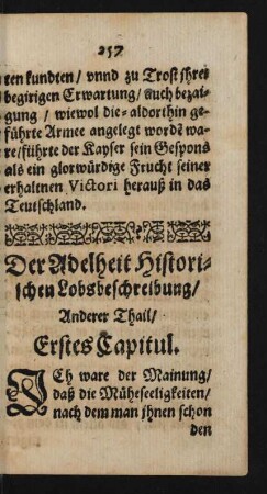 Der Adelheit Historischen Lobsbeschreibung/ Anderer Thail.