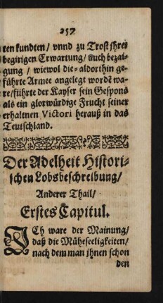 Der Adelheit Historischen Lobsbeschreibung/ Anderer Thail.