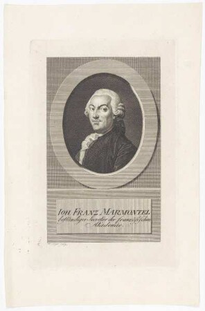 Bildnis des Ioh. Franz Marmontel