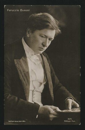 [Bildnis Ferruccio Busoni 47-jährig] : Feruccio Busoni