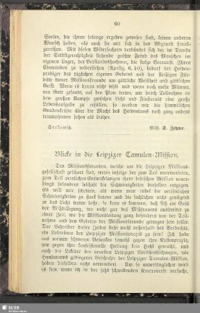 Blicke in die Leipziger Tamulen-Mission