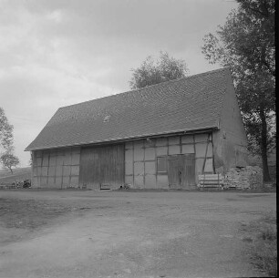 Waldenburg (Sachsen)-Dürrenuhlsdorf, Scheune eines Vierseithofes, um 1830