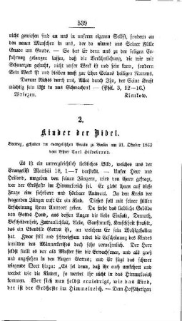 Kinder der Bibel : Vortrag, gehalten im evangelischen Verein zu Berlin am 21. Oktober 1863