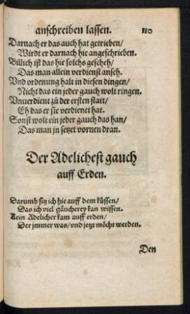 Der Adelichest gauch auff Erden.